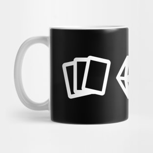 Trading Cards Meeple Board Games and Tabletop RPG Mug